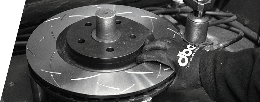 4000 series brake rotor being manufactured